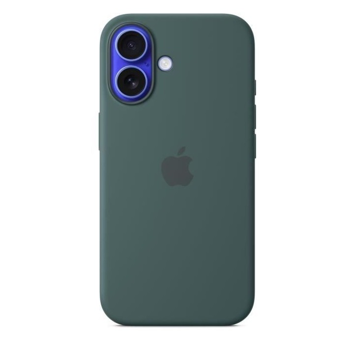 APPLE iPhone 16 - Coque en silicone avec MagSafe - Lake Green