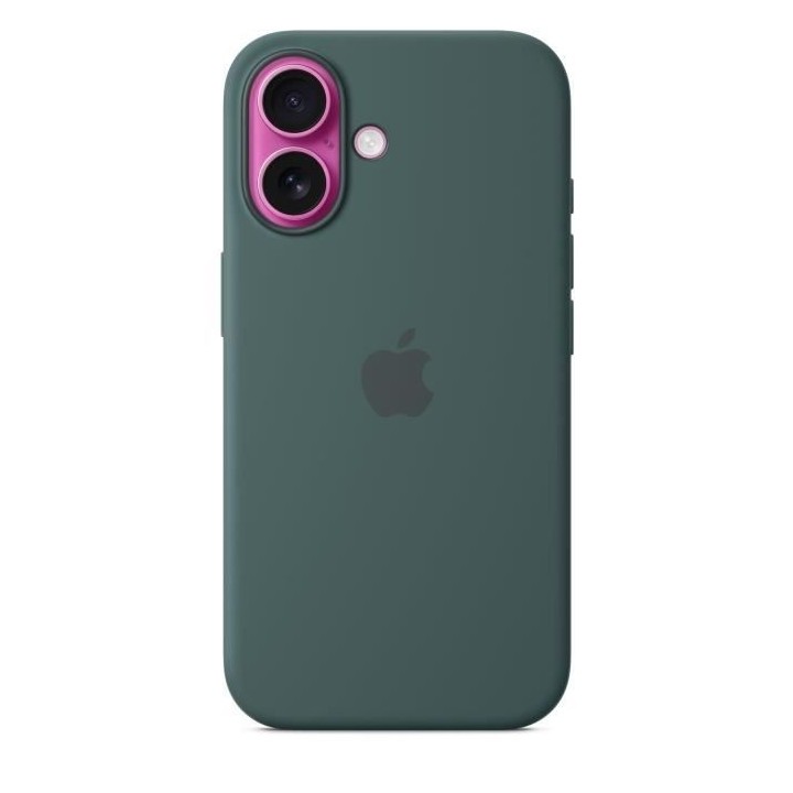 APPLE iPhone 16 - Coque en silicone avec MagSafe - Lake Green