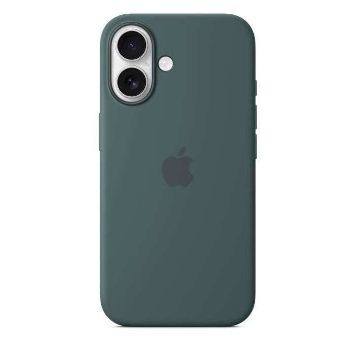 APPLE iPhone 16 - Coque en silicone avec MagSafe - Lake Green