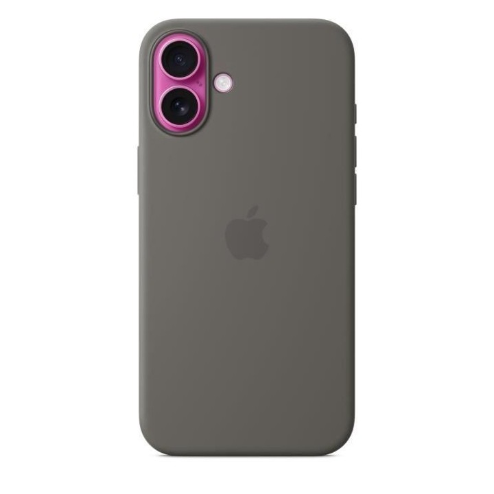 APPLE iPhone 16 Plus - Coque en silicone avec MagSafe - Stone Gray