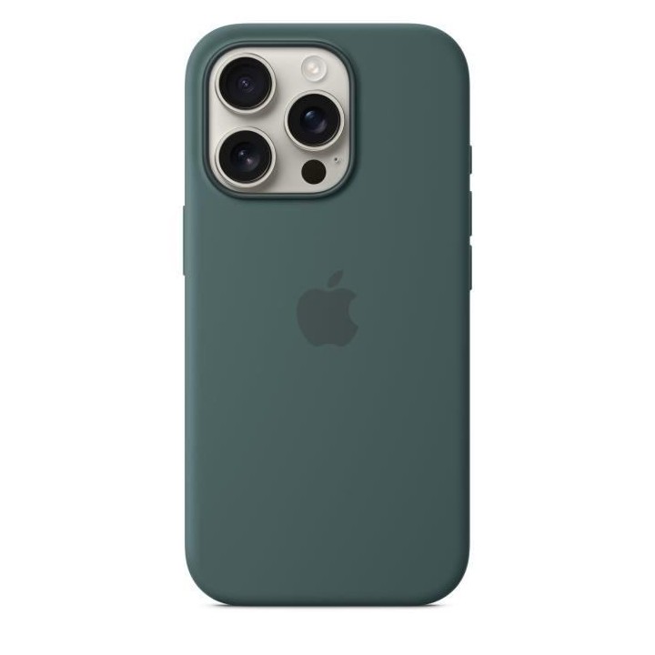 APPLE iPhone 16 Pro - Coque en silicone avec MagSafe - Lake Green