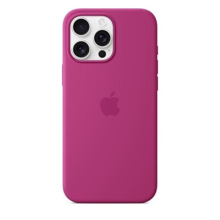 APPLE iPhone 16 Pro Max- Coque en silicone avec MagSafe - Fuchsia