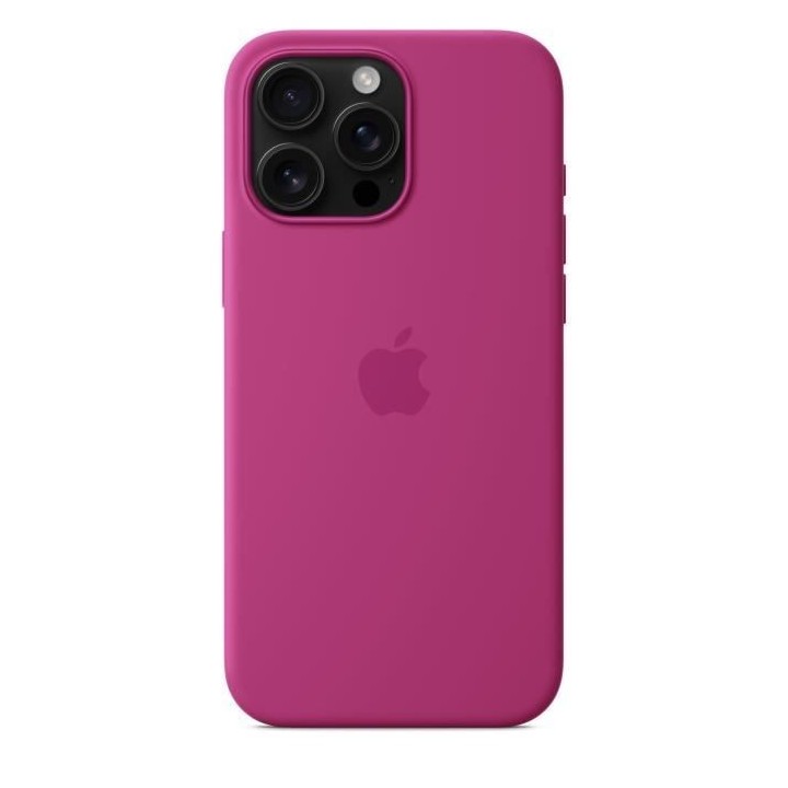 APPLE iPhone 16 Pro Max- Coque en silicone avec MagSafe - Fuchsia
