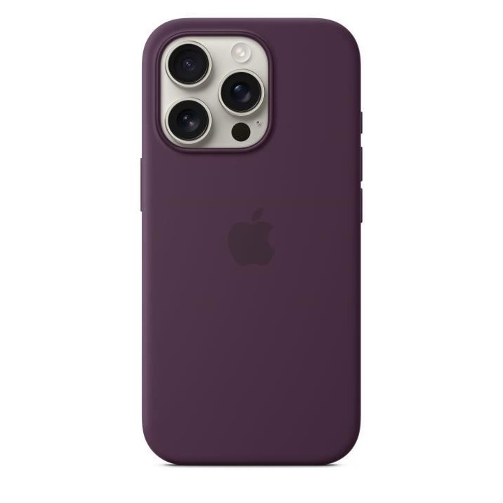 APPLE iPhone 16 Pro - Coque en silicone avec MagSafe - Plum