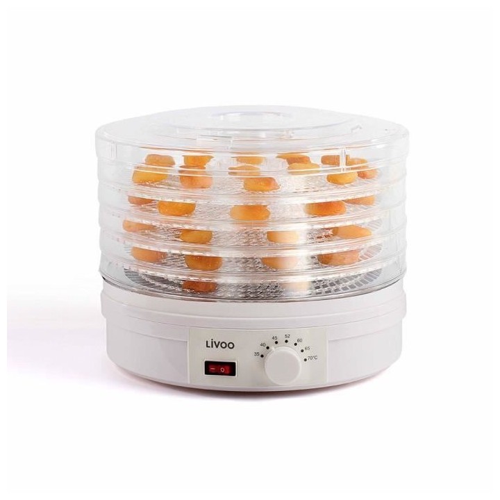 Déshydrateur - LIVOO - DOM202 - 5 plateaux de dessiccation - thermost