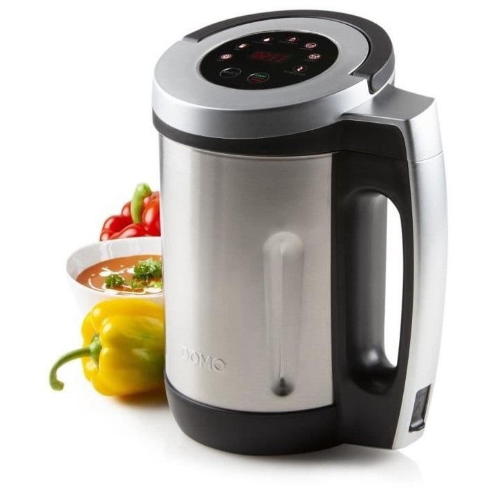 Blender chauffant DOMO – gris - 2,2 L – 7 programmes – 1000 Watt