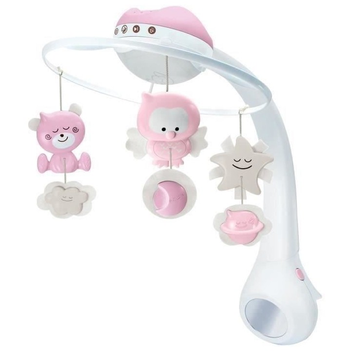 INFANTINO Mobile Fille Douce Nuit 3 en 1 Rose
