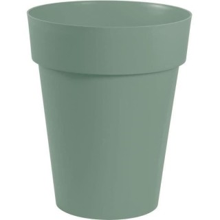 Pot de fleurs vase - EDA PLASTIQUE - Toscane mi-haut - Vert laurier -
