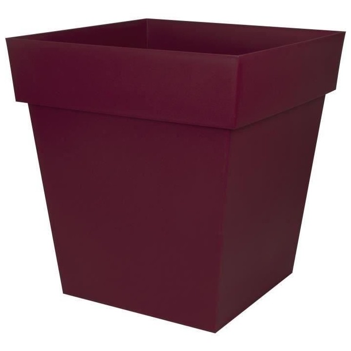 EDA Pot de Fleur Carré TOSCANE 50 cm - Volume 87 L - 49,5 x 49,5 x H.