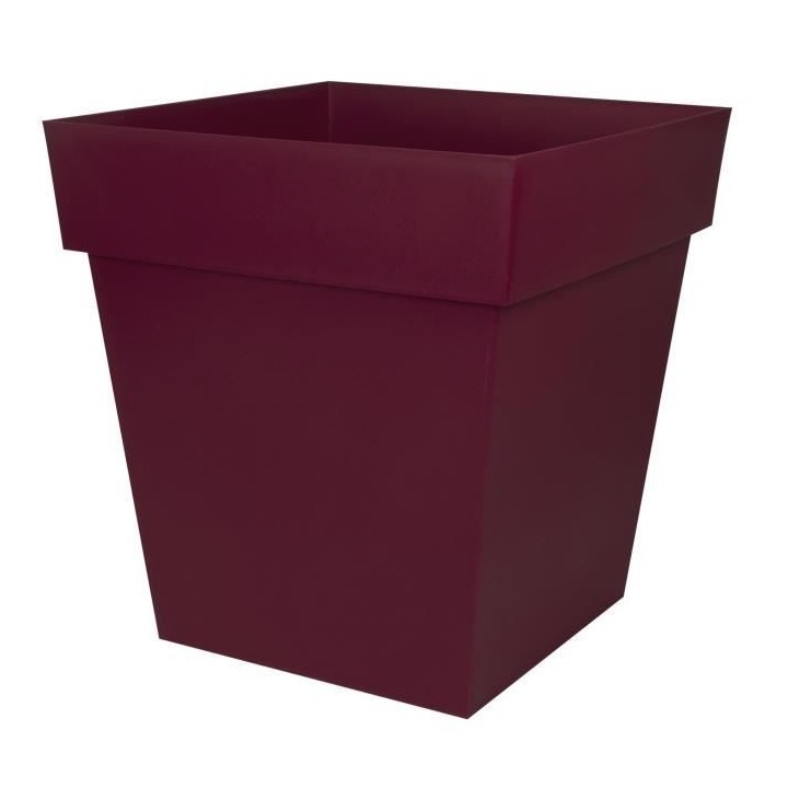 EDA Pot de Fleur Carré TOSCANE 50 cm - Volume 87 L - 49,5 x 49,5 x H.