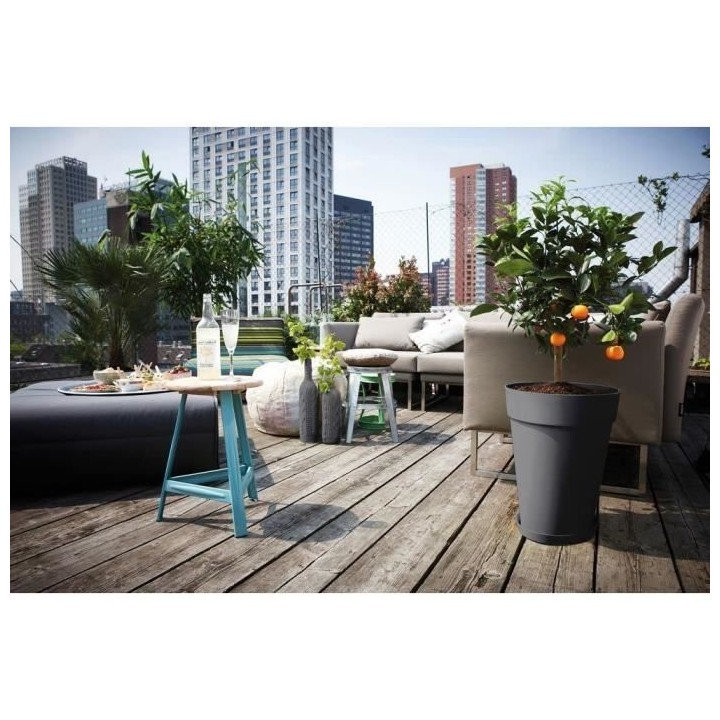 ELHO Soucoupe ronde Loft Urban - Ø 30 cm - Gris anthracite