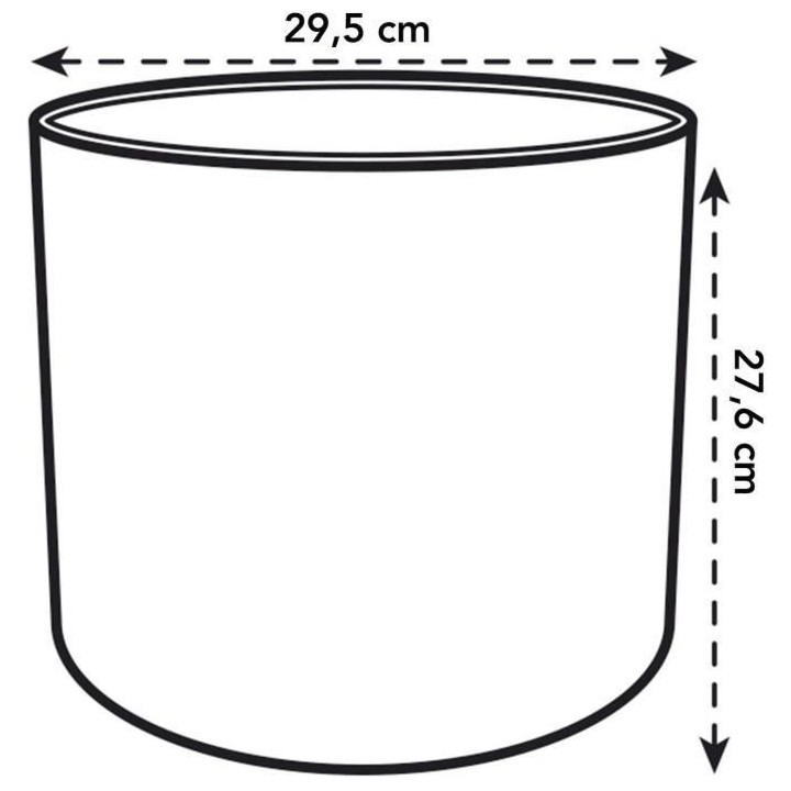 Pot De Fleurs Rond B.FOR - Plastique - Ø30 - Leaf Green