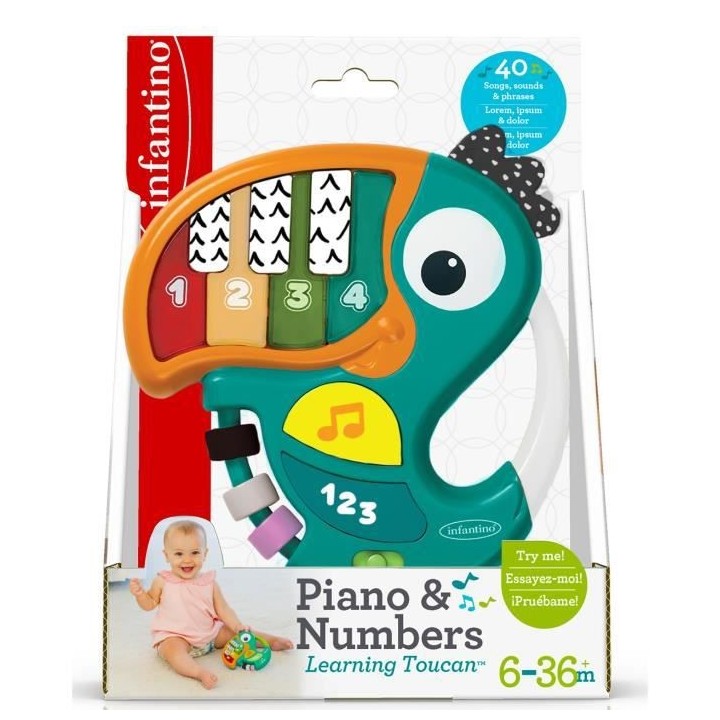 INFANTINO - Toucan pour apprendre le Piano et les Chiffres