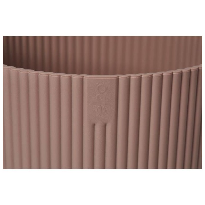 Pot De Fleurs Rond VIBES - Plastique - Ø22 - Rose poudré