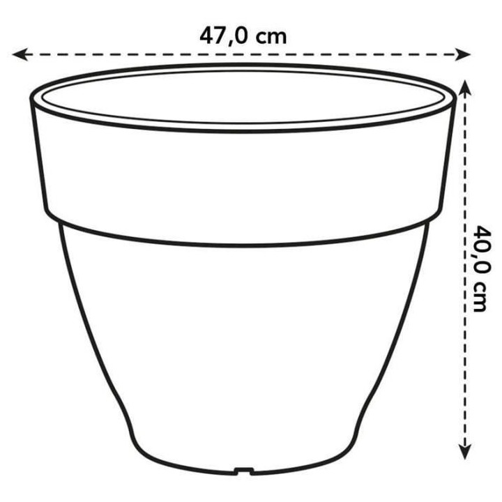 Pot De Fleurs Rond VIBIA - Plastique Réservoir - Ø47 - Vert