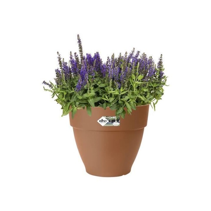 Elho Vibia Campana Bac a fleurs Rond 55 - Marron - Ø 55 x H 47 cm - e