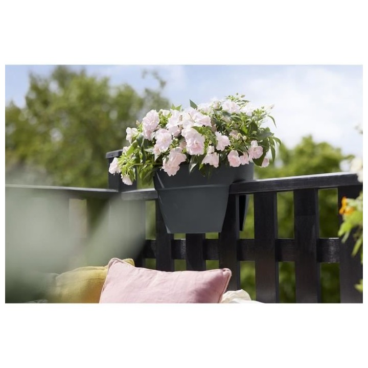 Planteur ELHO - Vibia Campana Flower Bridge 40 - Anthracite - Balcon e
