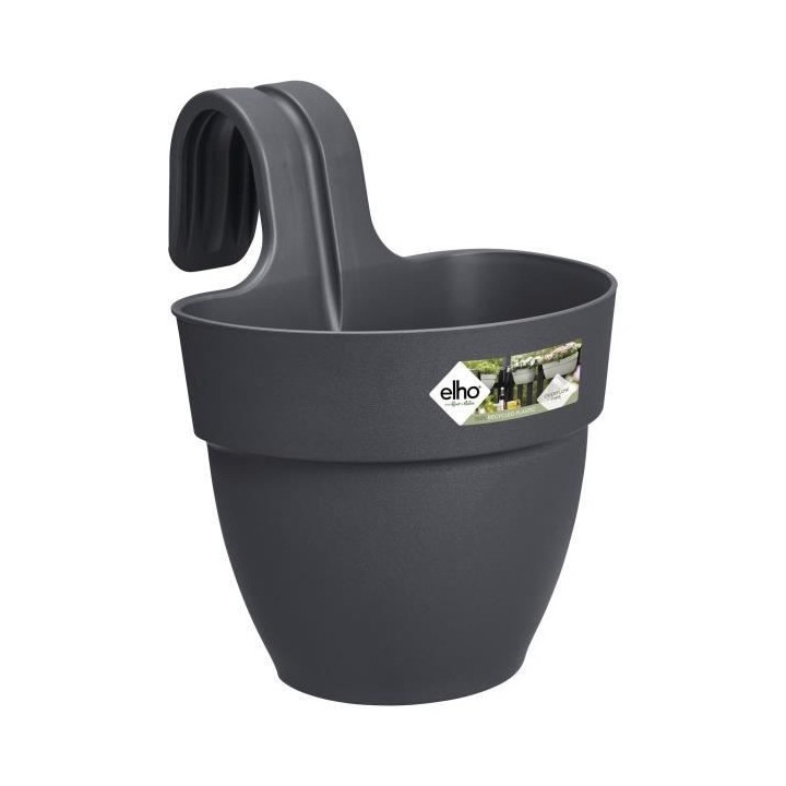 Pot de fleurs ELHO Vibia Campana Easy Hanger Small - Anthracite - Balc