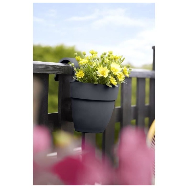 Pot de fleurs ELHO Vibia Campana Easy Hanger Small - Anthracite - Balc