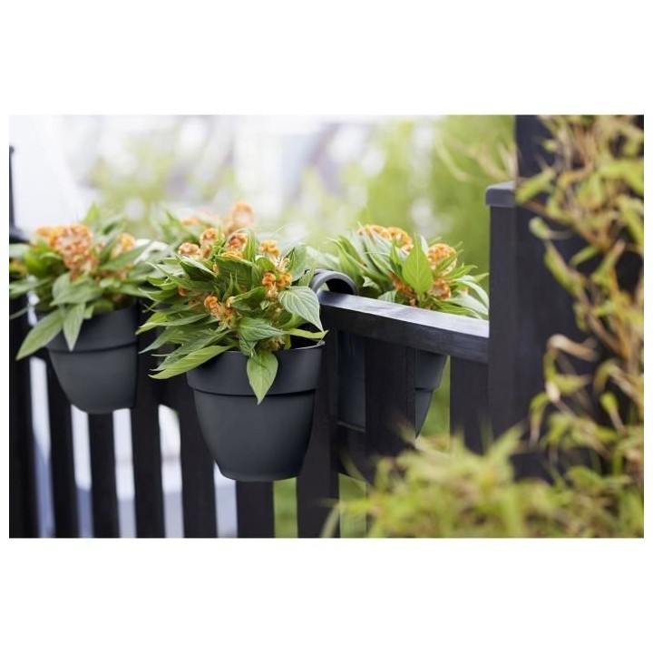 ELHO - Pot de fleurs - Vibia Campana Flower Twin 21 - Anthracite - Bal