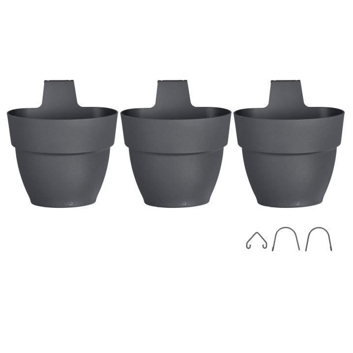 ELHO - Pot de fleurs - Vibia Campana Foret Vertical Set/3 - Anthracite