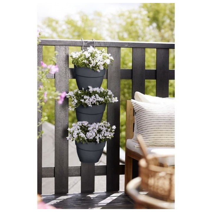 ELHO - Pot de fleurs - Vibia Campana Foret Vertical Set/3 - Anthracite