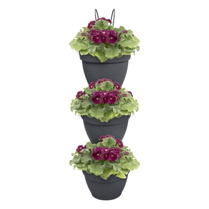 ELHO - Pot de fleurs - Vibia Campana Foret Vertical Set/3 - Anthracite