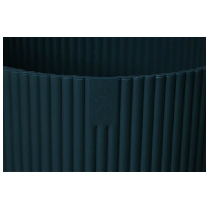 Pot De Fleurs Rond VIBES - Plastique - Ø25 - Bleu Foncé