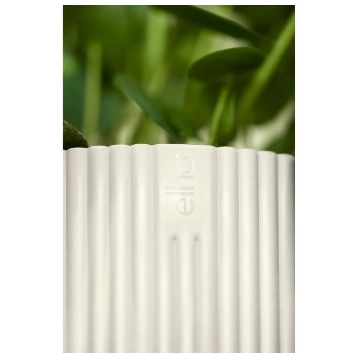 ELHO Vibes Fold Pot de fleurs rond 30 - Blanc - Ø 30 x H 27 cm - int