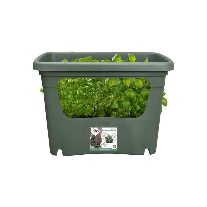 ELHO - Pot de fleurs - Green Basics Stack & Grow Large - Leaf Green -
