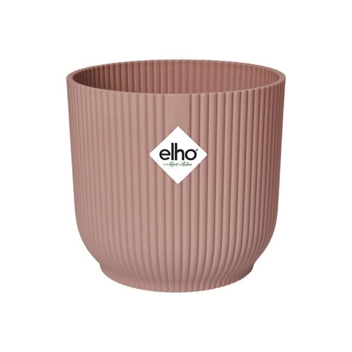 ELHO Vibes Fold Pot de fleurs rond Roues 35 - Rose - Ø 35 x H 32 cm -