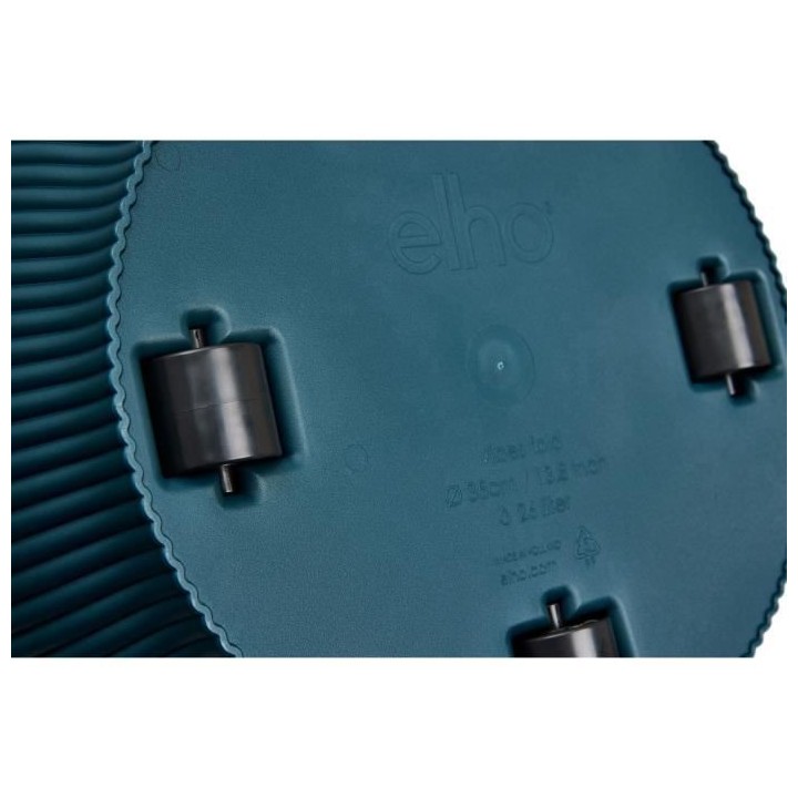 ELHO Vibes Fold Pot de fleurs rond Roues 35 - Bleu - Ø 35 x H 32 cm -