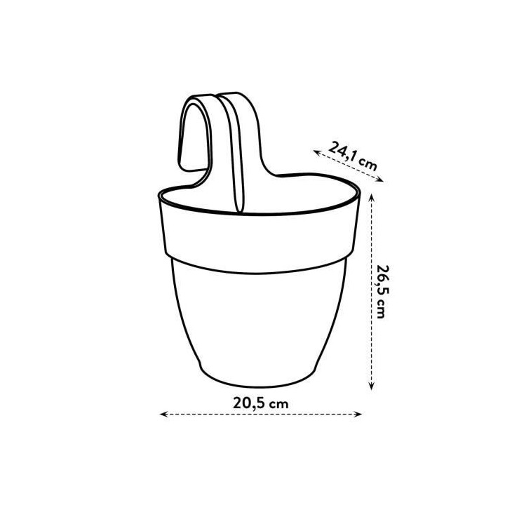 ELHO - Pot de fleurs - Vibia Campana Easy Hanger Small - Bleu Vintage