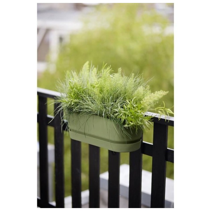 ELHO - Pot de fleurs - Greenville Easy Balcony 52 - Leaf Green - Balco