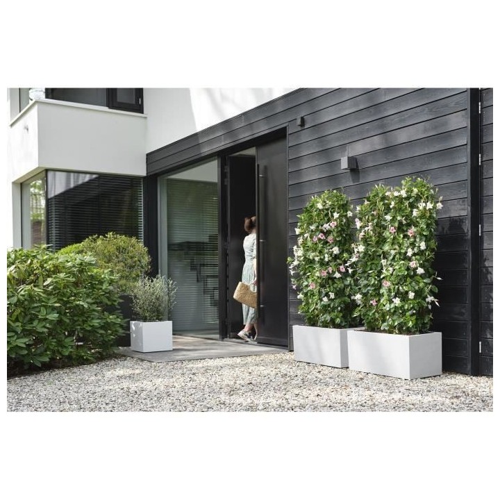 Elho Vivo Next Square 40 Bac a fleurs - Blanc - Ø 39 x H 38 cm - int