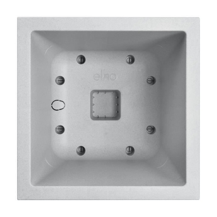 Elho Vivo Next Square 40 Bac a fleurs - Gris - Ø 39 x H 38 cm - inté