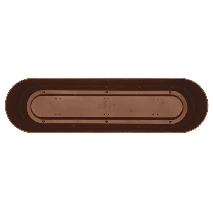 Planteur Ovale GREENVILLE - Plastique - Ø70 - Marron Glacé