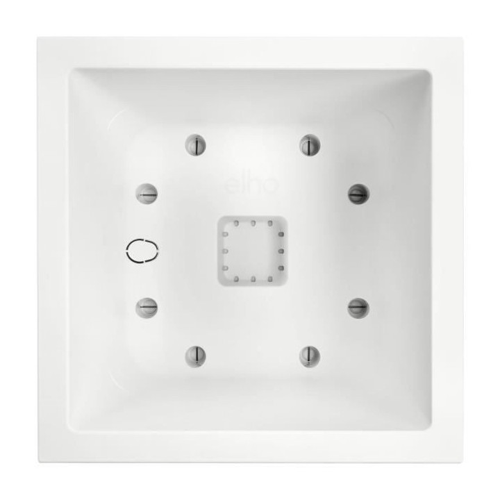 Elho Vivo Next Square 30 Bac a fleurs - Blanc - Ø 30 x H 29 cm - int