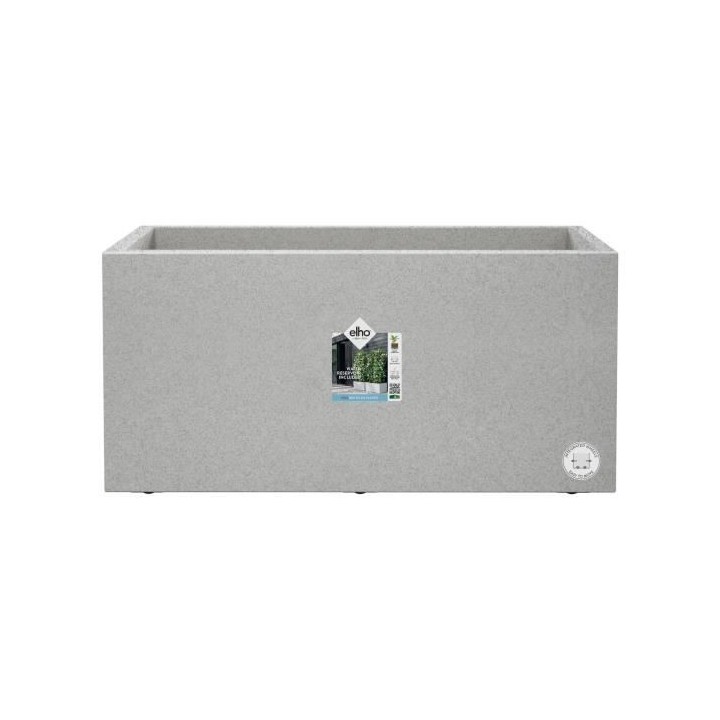 Elho Vivo Next Long 60 Bac a fleurs - Gris - L 59 x B 30 x H 29 cm - i
