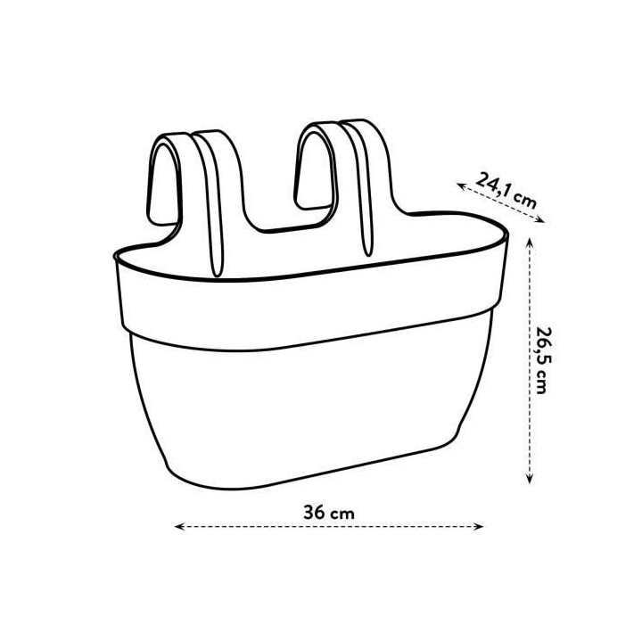 Planteur - ELHO - Vibia Campana Easy Hanger M - Vert Pistache - Avec r