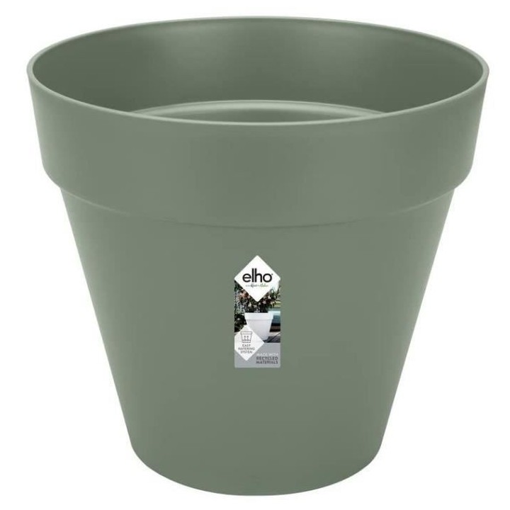 Planteur Rectangle VIBIA - Plastique - Réservoir - Ø50 - Jaune Miel