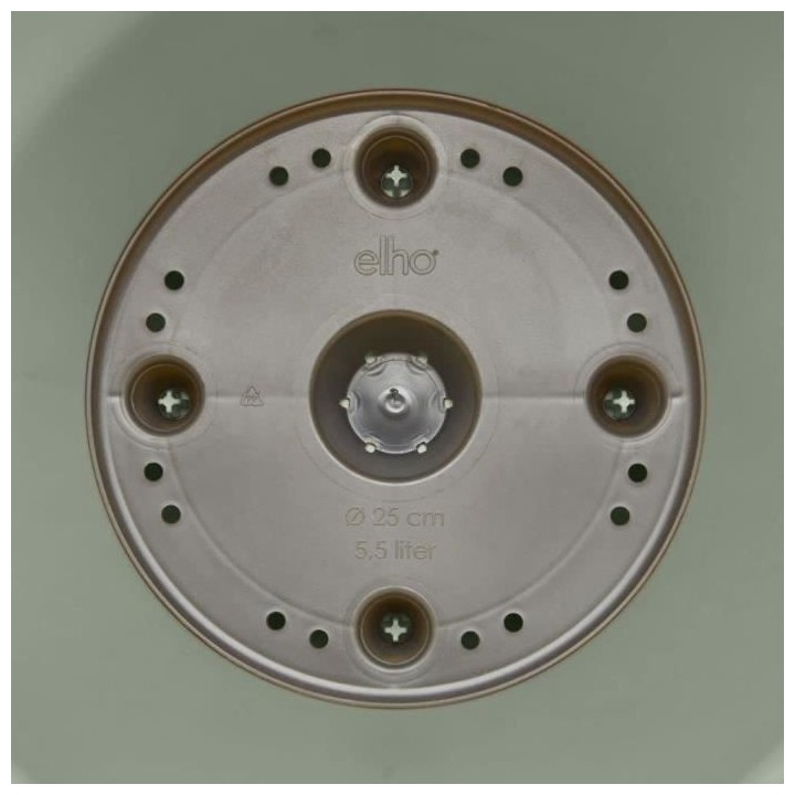 Planteur Rectangle VIBIA - Plastique - Réservoir - Ø50 - Jaune Miel