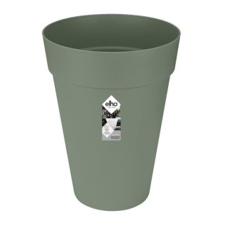 ELHO Loft Urban Pot de fleurs rond Haut 35 - Vert - Ø 34 x H 45 cm -
