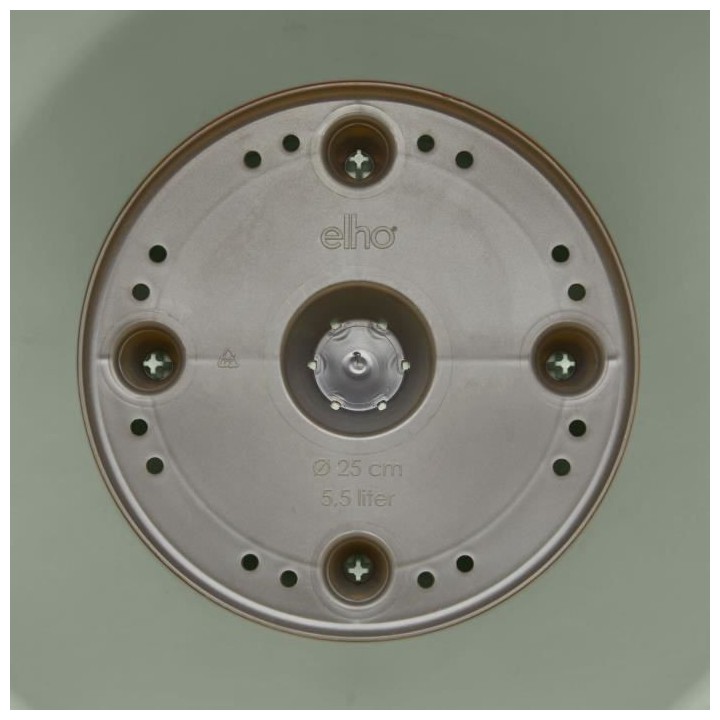 ELHO Loft Urban Pot de fleurs rond Haut 35 - Vert - Ø 34 x H 45 cm -