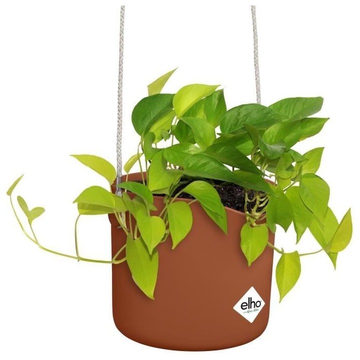 Pot De Fleurs Rond VIBIA - Plastique Réservoir - Ø35 - Jaune Miel