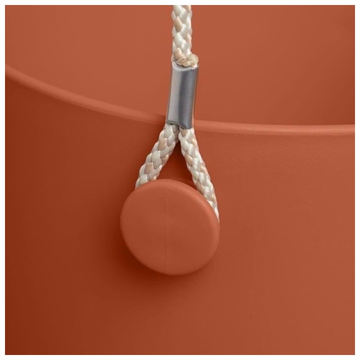 Pot De Fleurs Rond VIBIA - Plastique Réservoir - Ø35 - Jaune Miel