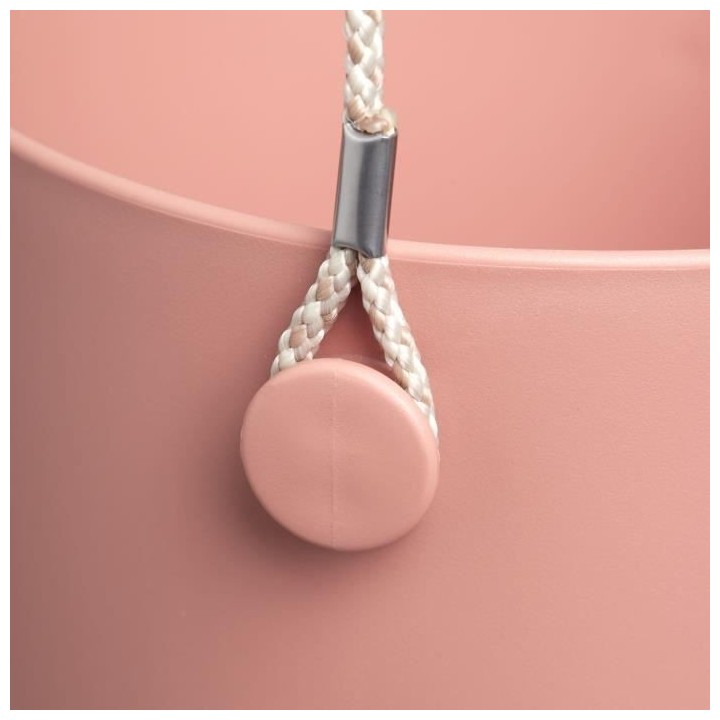 Pot De Fleurs Rond B.FOR - Plastique - Ø18 - Rose Poudré