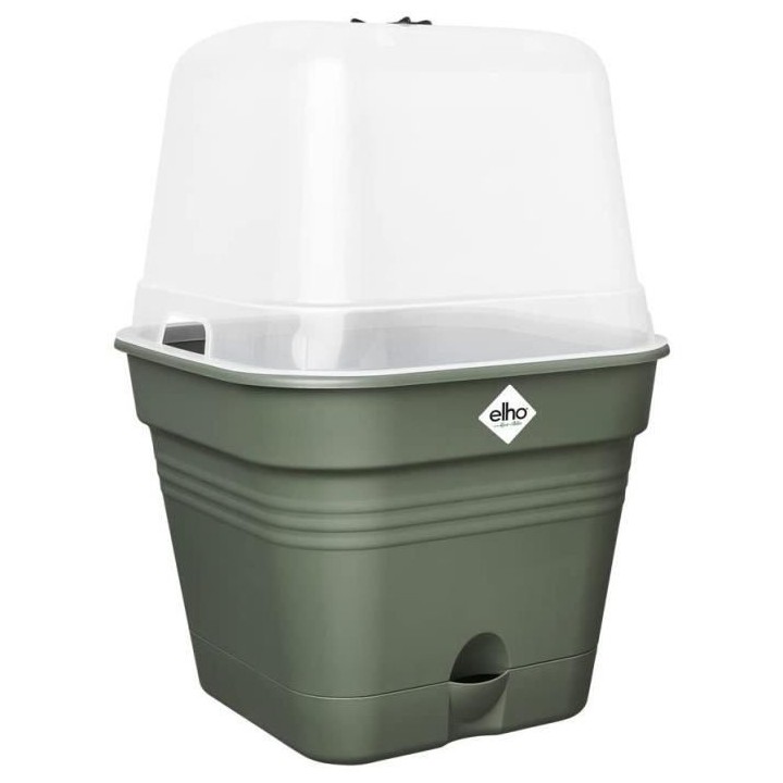 Pot De Fleurs Carré GREEN BASICS - Plastique - Réservoir - Ø20 - Le
