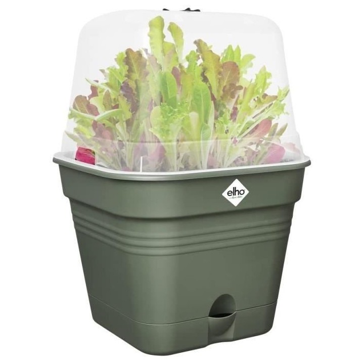 Pot De Fleurs Carré GREEN BASICS - Plastique - Réservoir - Ø20 - Le