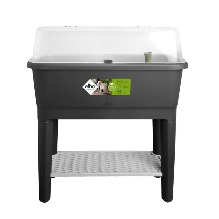 ELHO Noa Potager Sur Pied - Noir - L 79 x B 39 x H 94 cm - culture et